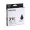 Картридж RICOH для гелевого принтера GC 31K Aficio GX e2600/GX e3300N/GX e3350N/GX e5550N черный - фото 6519